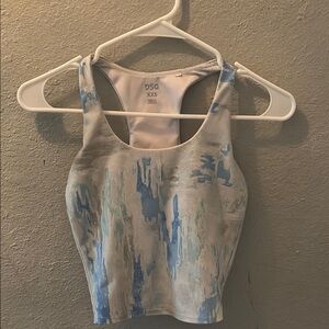 DSG Women's Blue and Gray Tank Top
